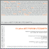 INVITATION AU VERNISSAGE DE 10 ANS ART FORUM UTE BARTH A ZURICH